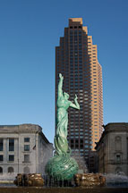 War memorial fountain (Peace memorial fountain) by Marshall Fredericks (1908-1998). Cleveland, Ohio, USA - Photo #4232