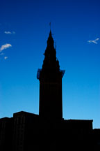 Silhouette of the Terminal tower. Cleveland, Ohio, USA - Photo #4239