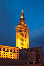 Terminal tower at night. Cleveland, Ohio, USA - Photo #4240