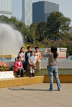 Children posing for picture. Hong Kong Park, Hong Kong, China. - Photo #16446