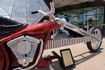 Guitar exhibit at the Rock and Roll Hall of Fame. Cleveland, Ohio, USA. - Photo #4148