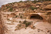 Cave with four room. Yucca Cave Ruin, Canyon de Chelly NM, Arizona. - Photo #18405