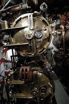 Torpedo room. USS COD SS-224 World War II Fleet Submarine. Cleveland, Ohio, USA. - Photo #4157