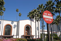 Do Not Enter. Union Station, Los Angeles, California, USA. - Photo #7259