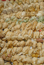 Carvings from Tagua nut. Jade Market. Hong Kong. - Photo #15361