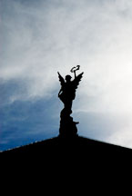 Angel holding laurel. National Theatre, Teatro Nacional. San Jose, Costa Rica. - Photo #14364