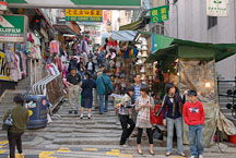 People on Pottinger Street. Hong Kong - Photo #15067