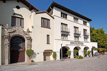Plaza Methodist Church and Biscailuz Building. El Pueblo, Los Angeles, California, USA. - Photo #7268
