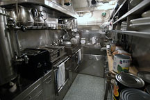 Galley (kitchen). USS COD SS-224 World War II Fleet Submarine. Cleveland, Ohio, USA. - Photo #4169