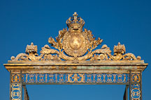 Ornate gate at the Palace of Versailles. Versailles, France. - Photo #31707