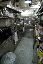 Galley (kitchen). USS COD SS-224 World War II Fleet Submarine. Cleveland, Ohio, USA. - Photo #4170