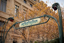 Paris Metropolitain sign. - Photo #31572