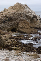 Rocky shoreline. 17-Mile drive, California, USA. - Photo #4774