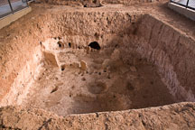 Pithouses were largely underground. Mesa Verde NP, Colorado. - Photo #18675