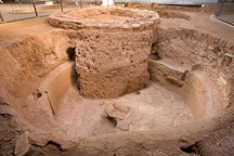 Pithouses later evolved into kivas. Mesa Verde NP, Colorado. - Photo #18677