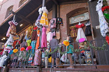 Dresses for sale. Olvera street, El Pueblo, Los Angeles, California, USA. - Photo #7279